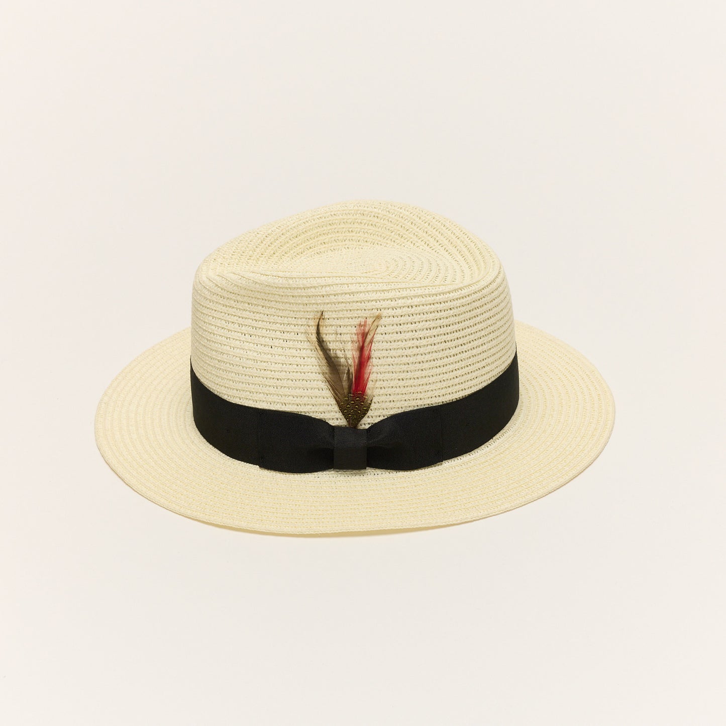 
                  
                    Cream Paper Straw Fedora Hat With Ribbon Band
                  
                