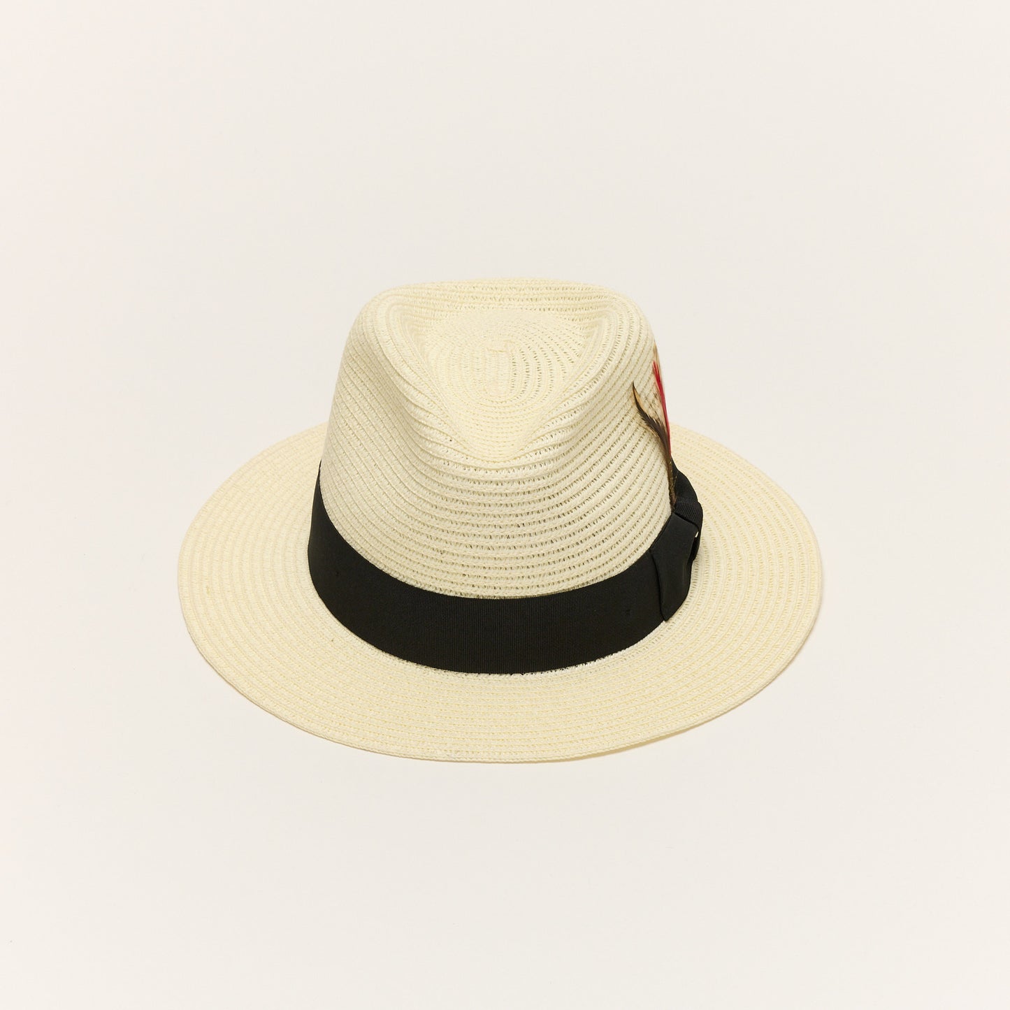 
                  
                    Cream Paper Straw Fedora Hat With Ribbon Band
                  
                