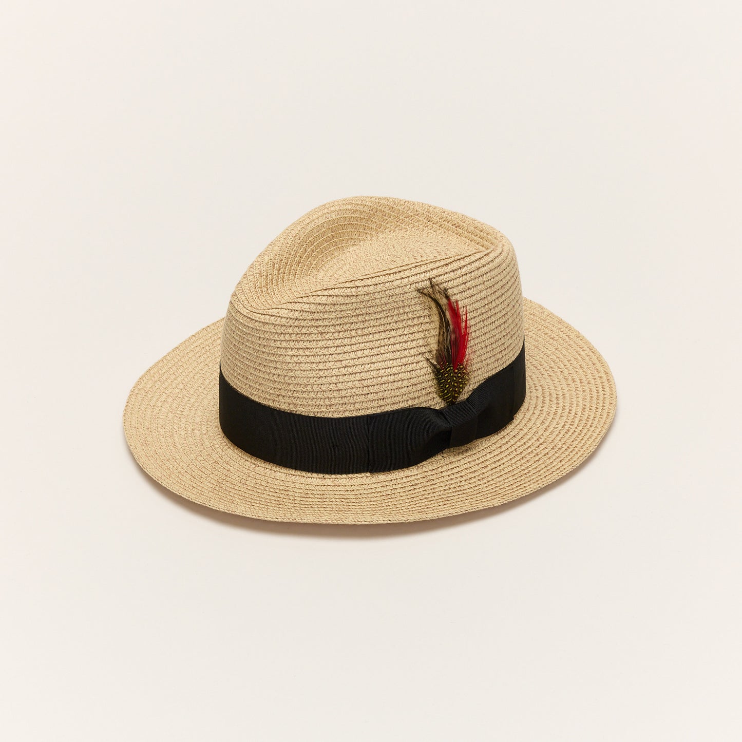 
                  
                    Stone Paper Straw Fedora Hat With Ribbon Band
                  
                