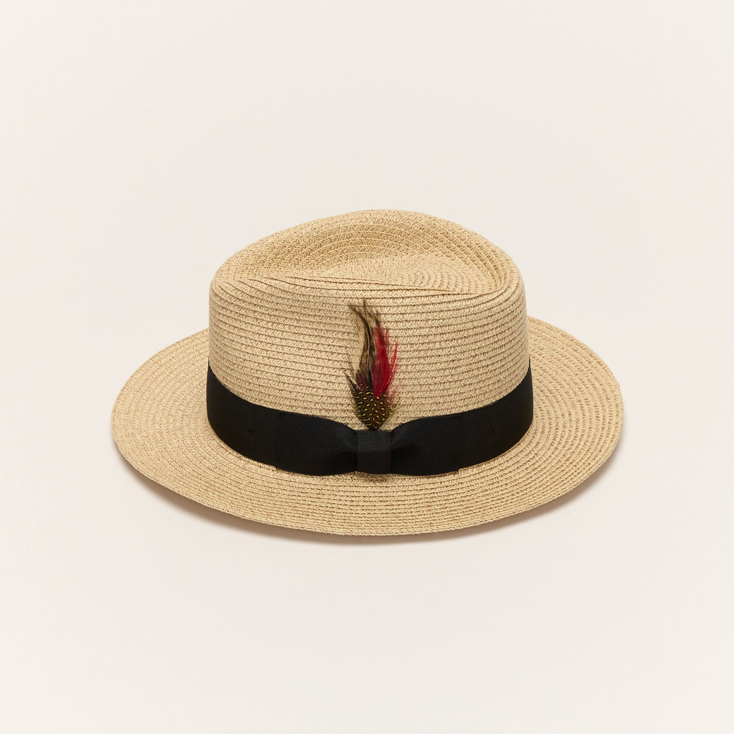 
                  
                    Stone Paper Straw Fedora Hat With Ribbon Band
                  
                