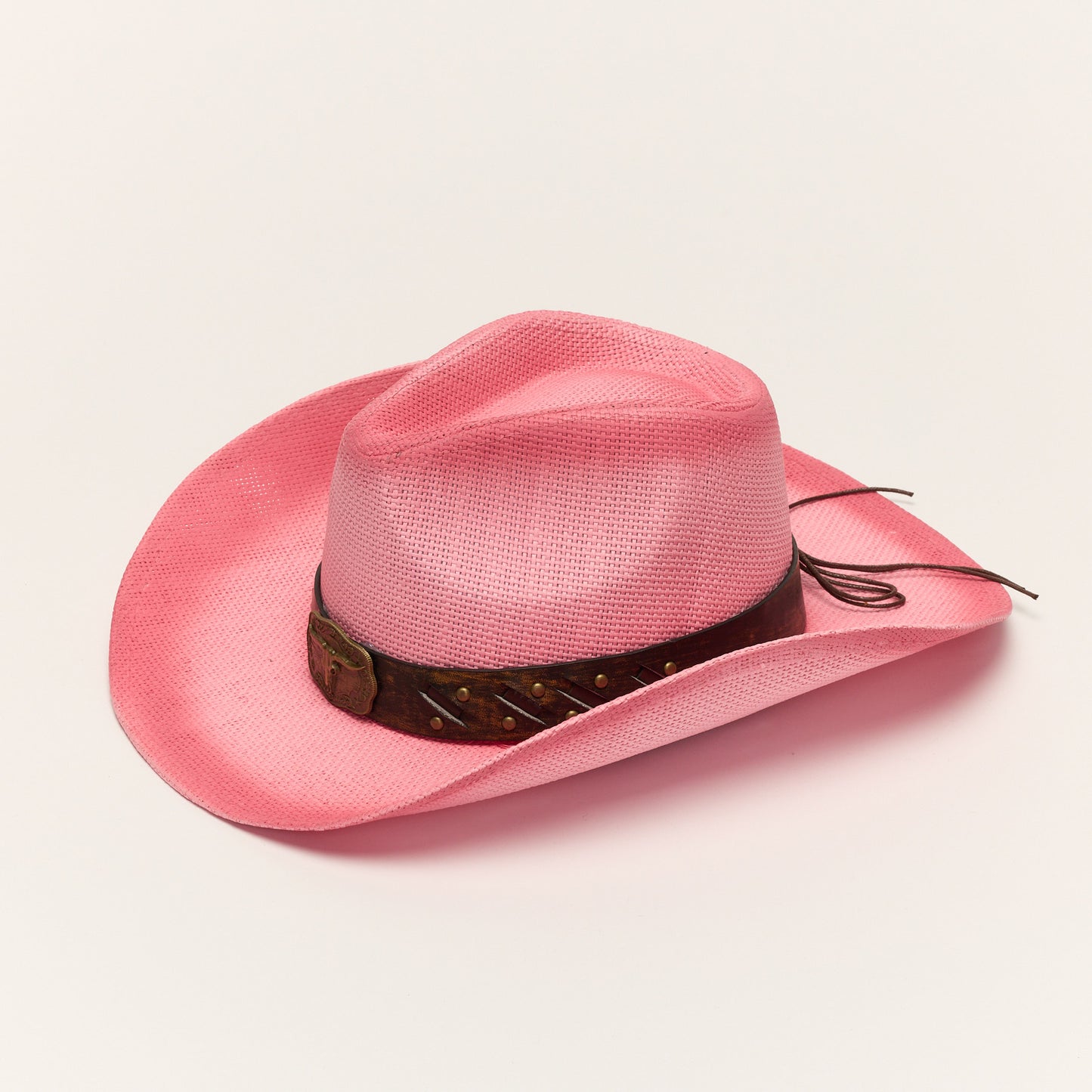
                  
                    Pink Summer Straw Cowboy Hat Western Style
                  
                