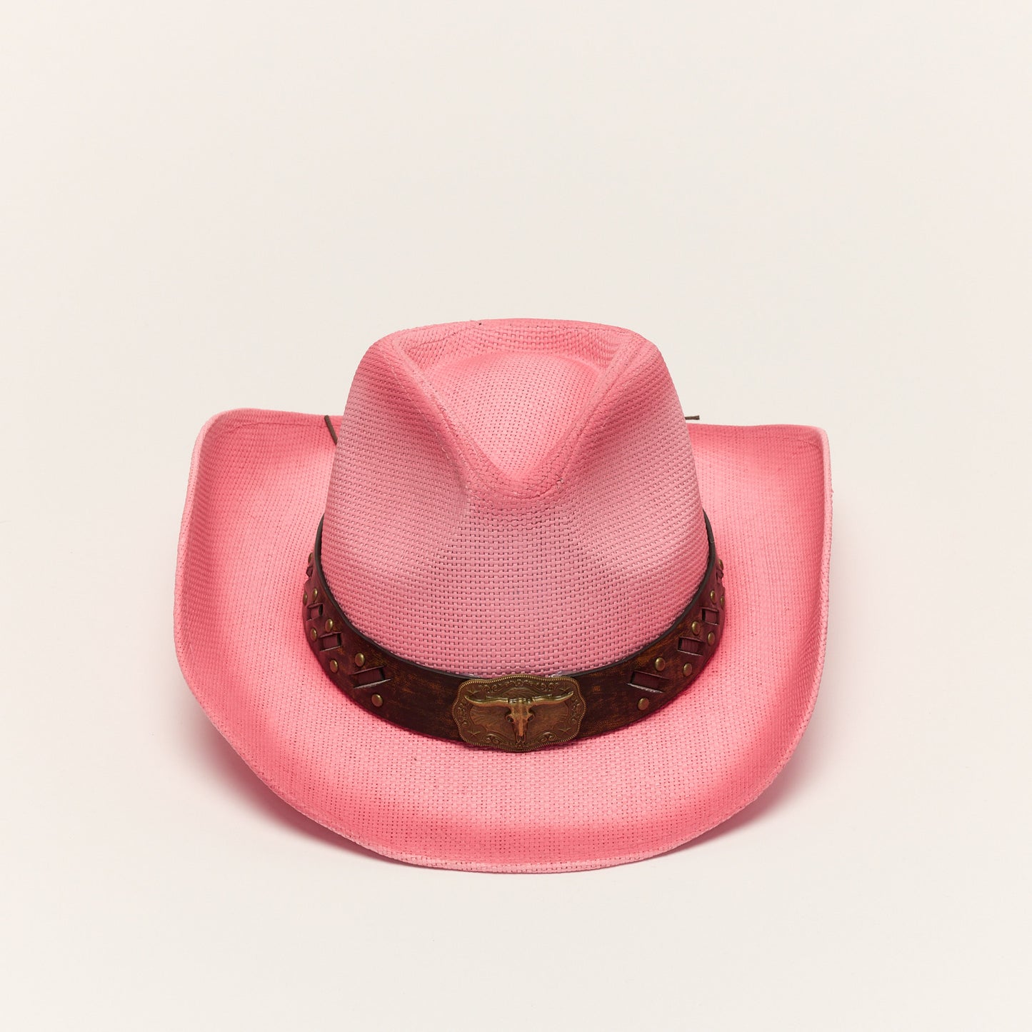 
                  
                    Pink Summer Straw Cowboy Hat Western Style
                  
                