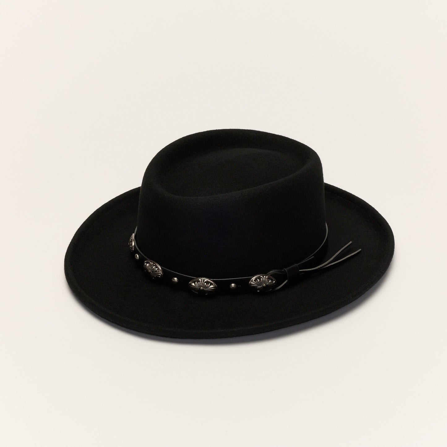 
                  
                    Black Gambler Hat With Silver Band
                  
                