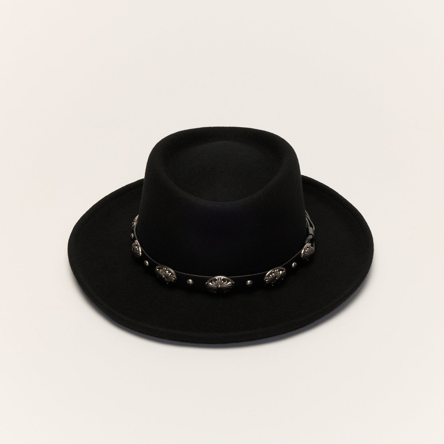 
                  
                    Black Gambler Hat With Silver Band
                  
                
