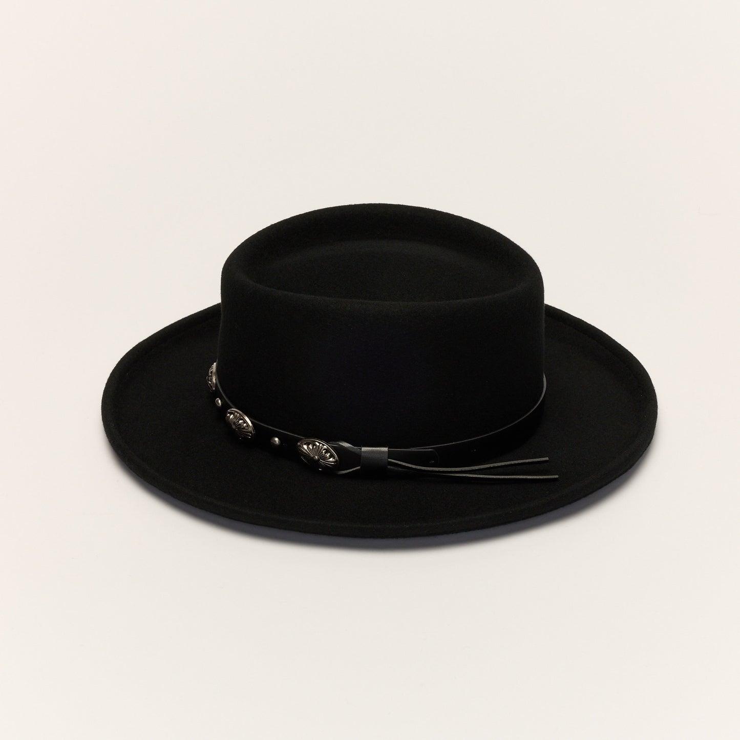 
                  
                    Black Gambler Hat With Silver Band
                  
                