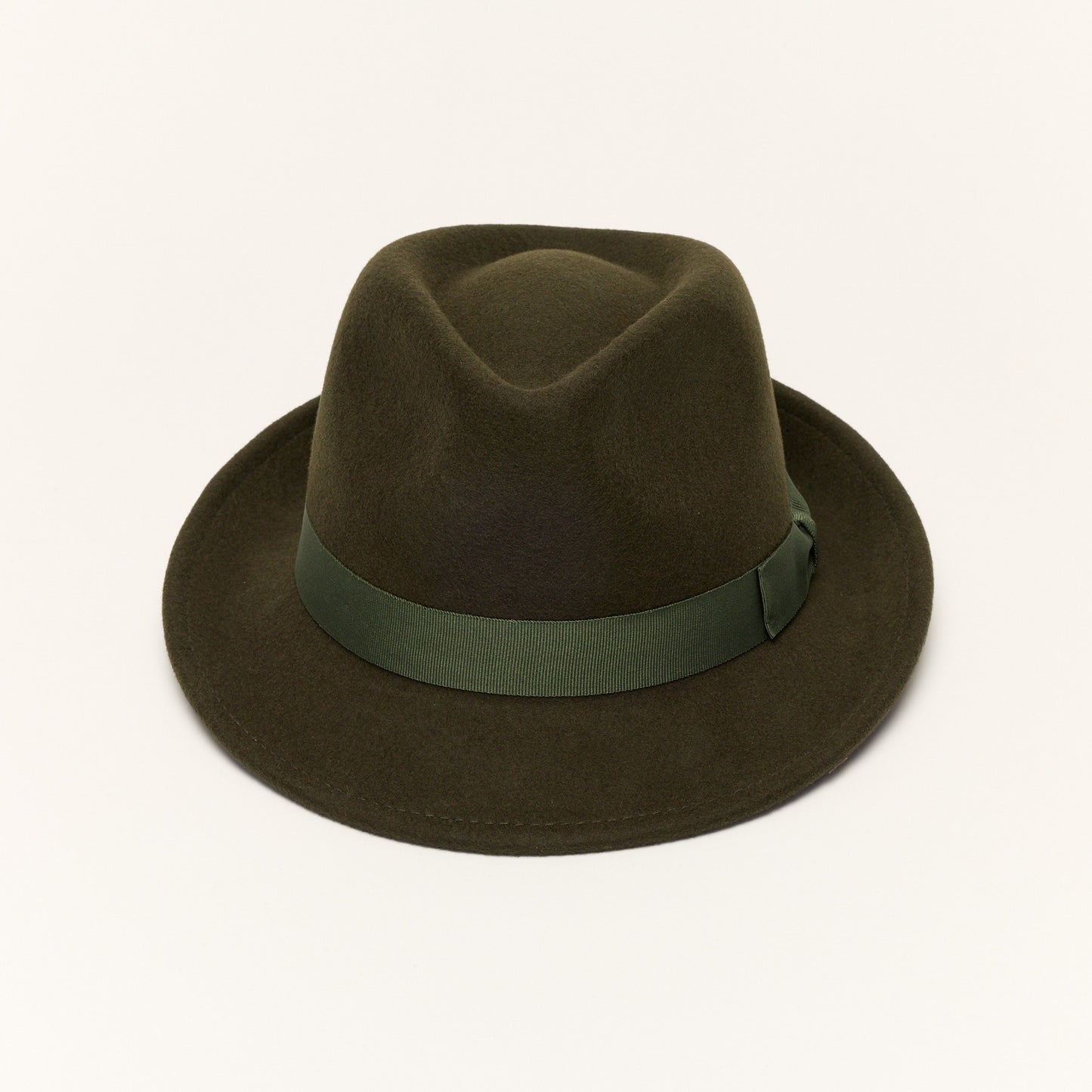 
                  
                    Khaki Trilby Hat With Teardrop Crown
                  
                