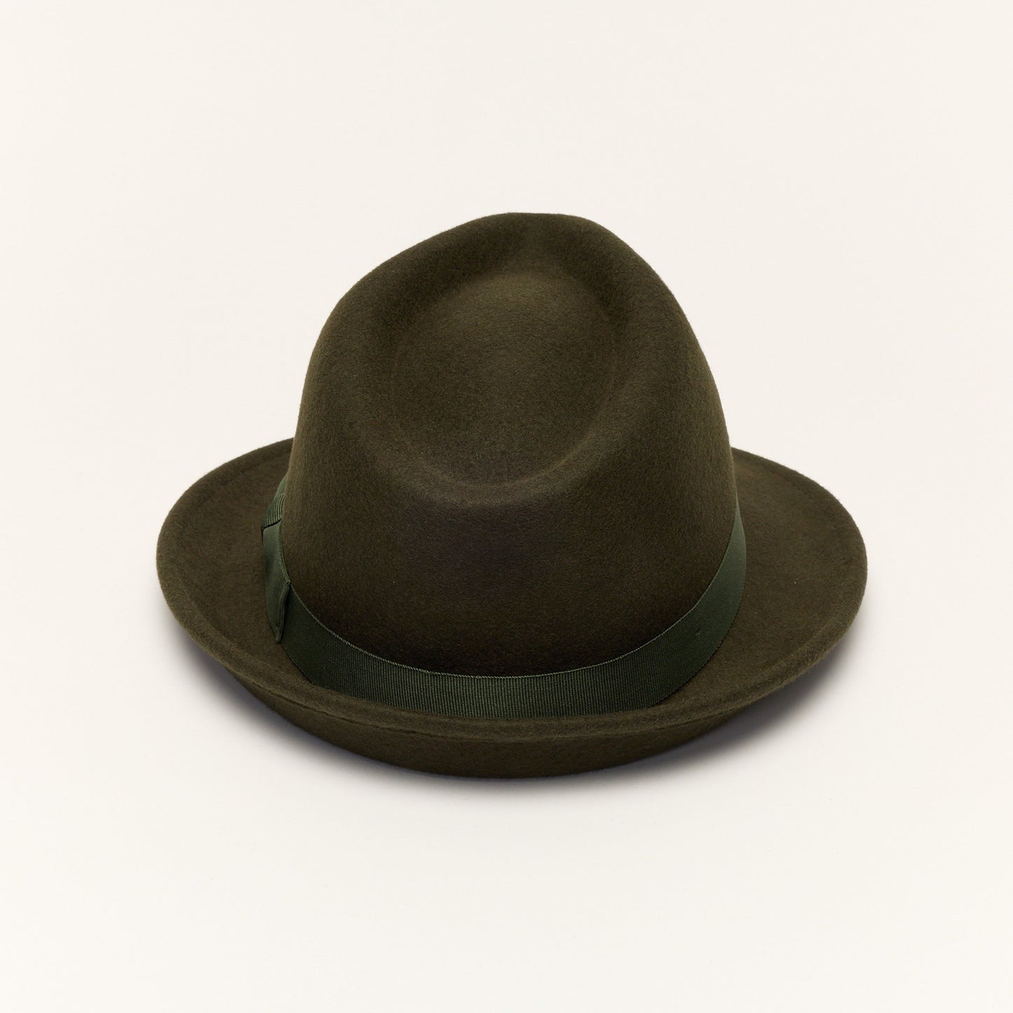 
                  
                    Khaki Trilby Hat With Teardrop Crown
                  
                