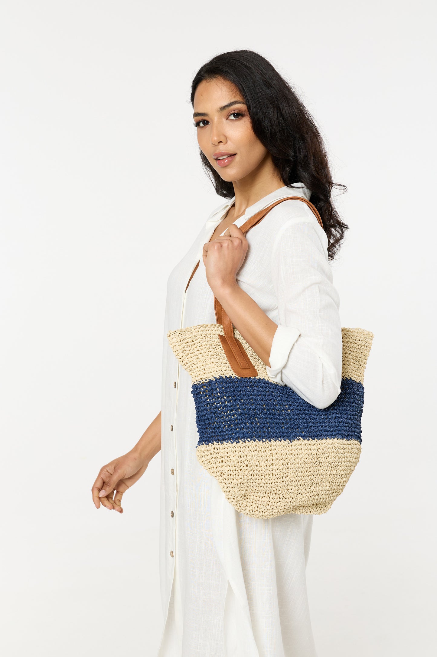 
                  
                    Woven Stripe Beach Tote Bag
                  
                