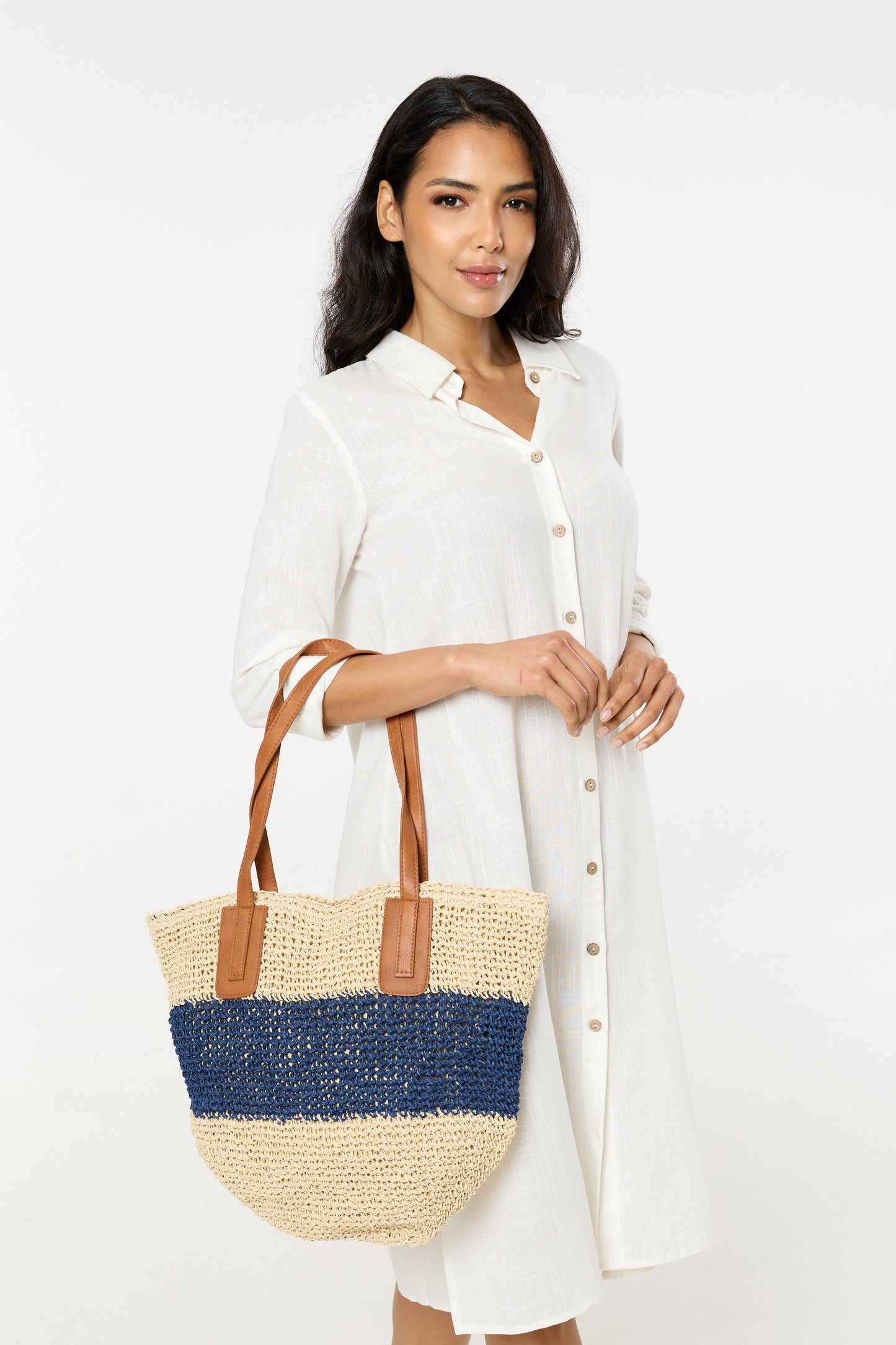 
                  
                    Woven Stripe Beach Tote Bag
                  
                