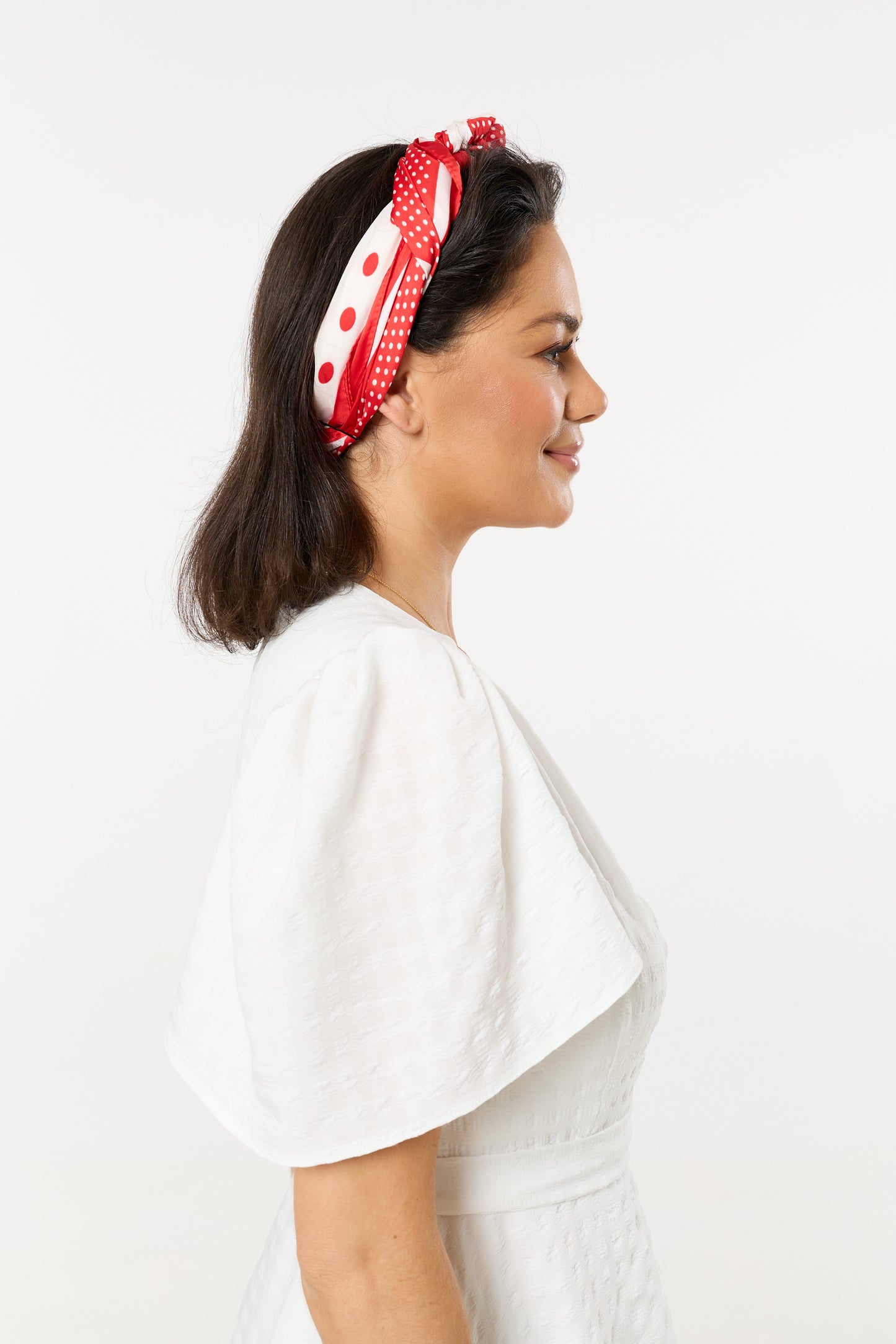 
                  
                    Retro Polka Dot Satin Scarf
                  
                