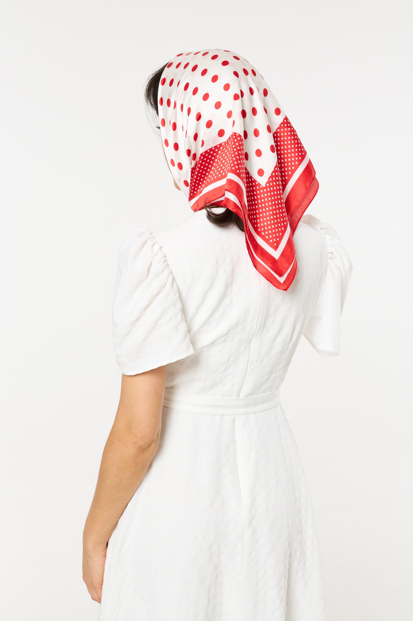 
                  
                    Retro Polka Dot Satin Scarf
                  
                