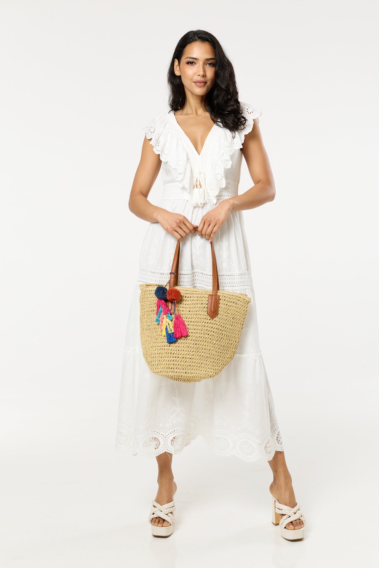 
                  
                    Pom Pom & Tassel Beach Tote Bag
                  
                