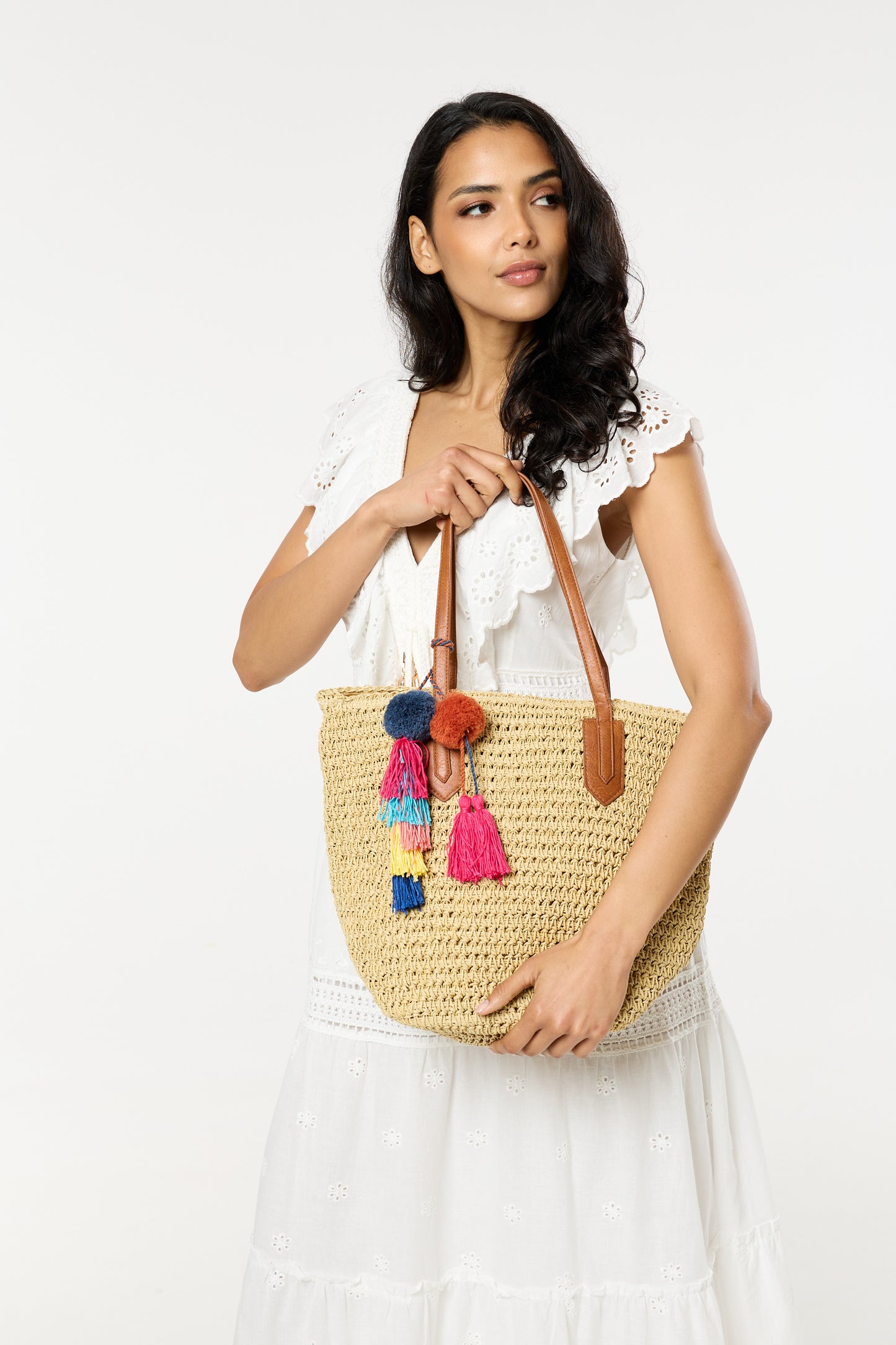 
                  
                    Pom Pom & Tassel Beach Tote Bag
                  
                