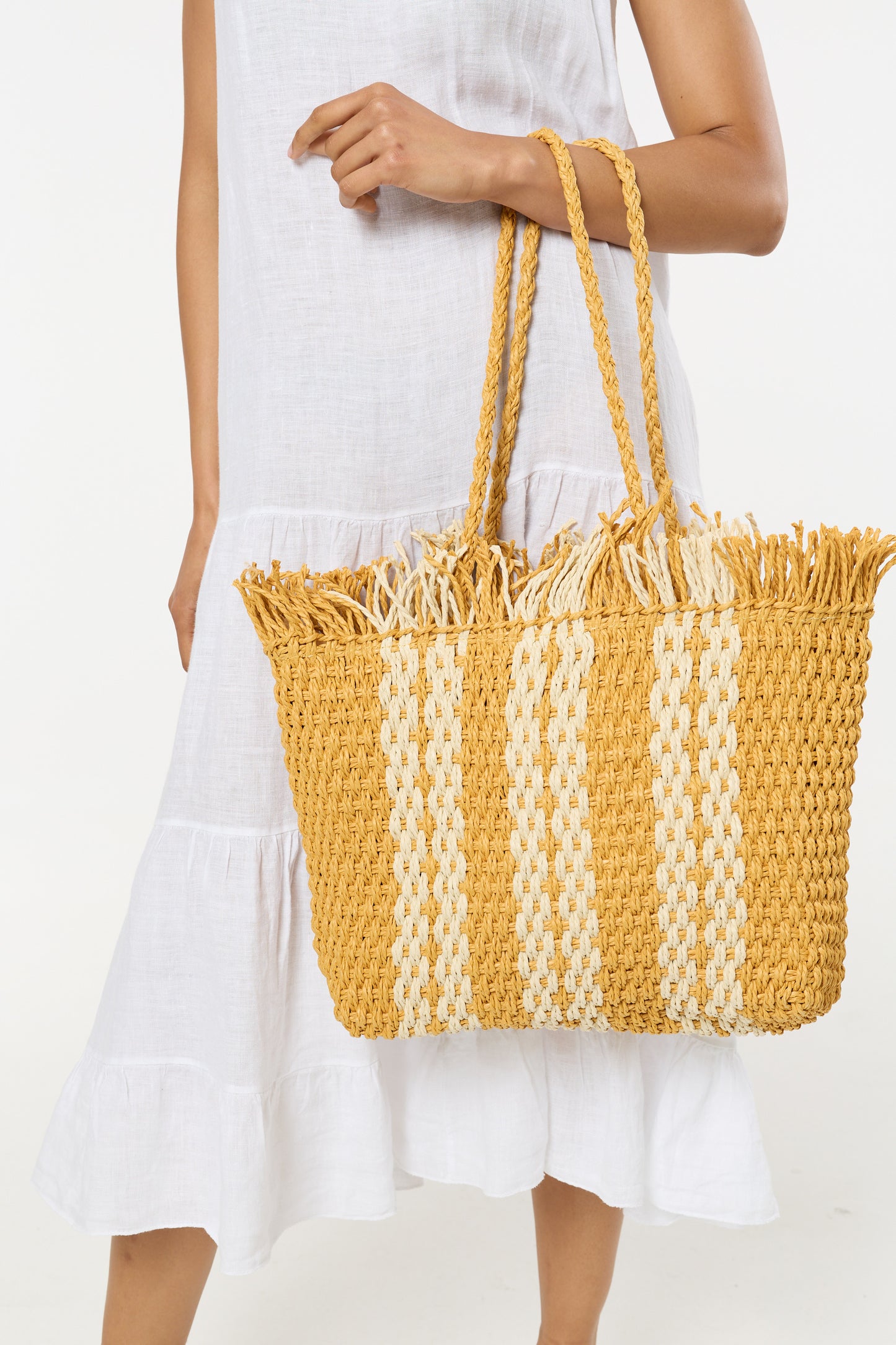 
                  
                    Fringe Stripe Beach Tote Bag
                  
                
