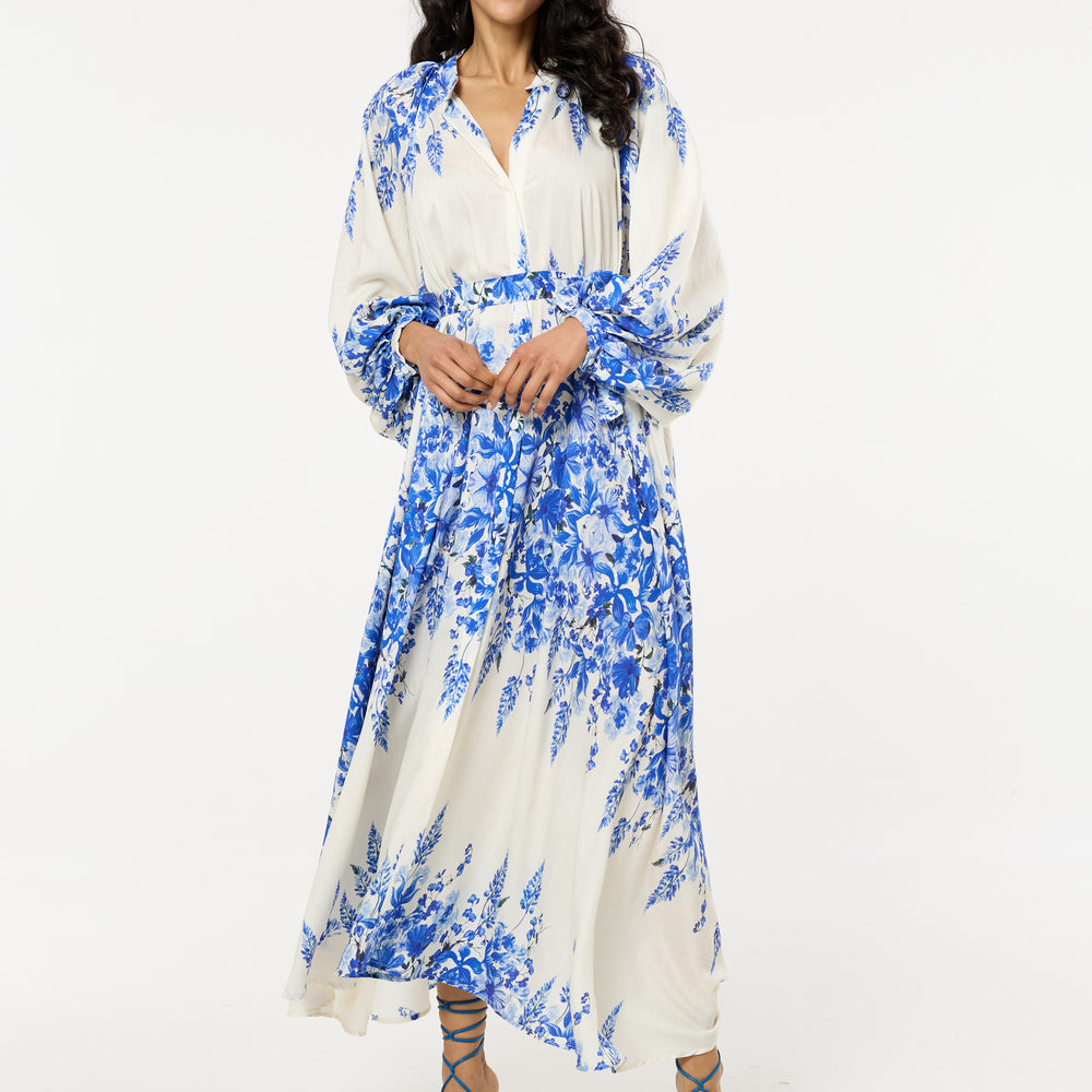 women cotton mini dress Ruth Halter / Ivory | MESHKI Atria Signature Colors:Forest Green ruffle trim and side SummerSale26 Light Blue Dress Wedding