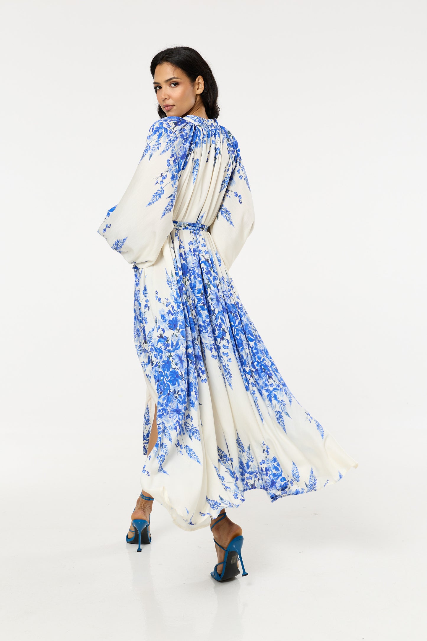 
                  
                    Blue Floral Maxi Dress
                  
                