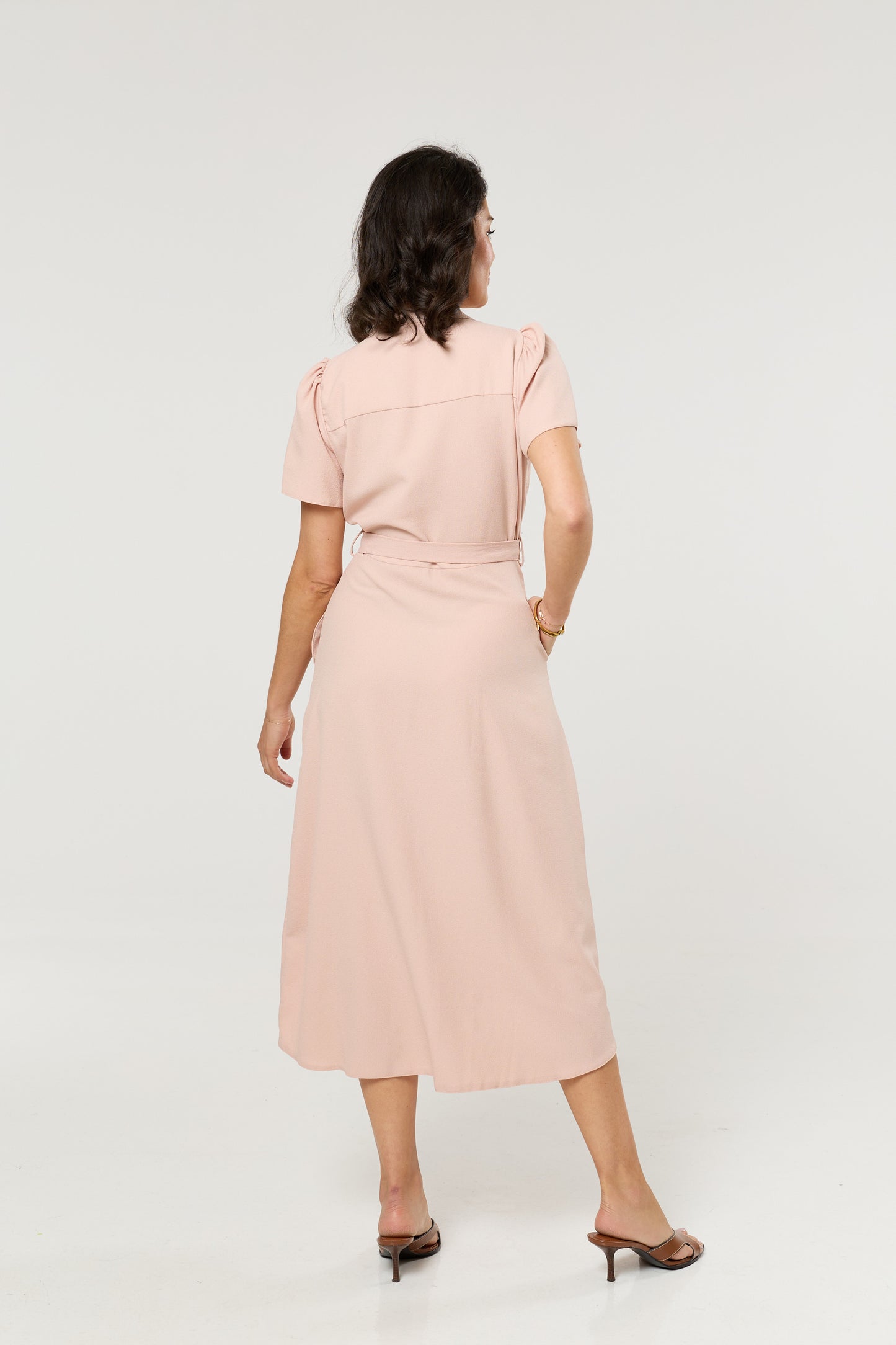 
                  
                    Dusty Pink Button Down Midi Dress
                  
                