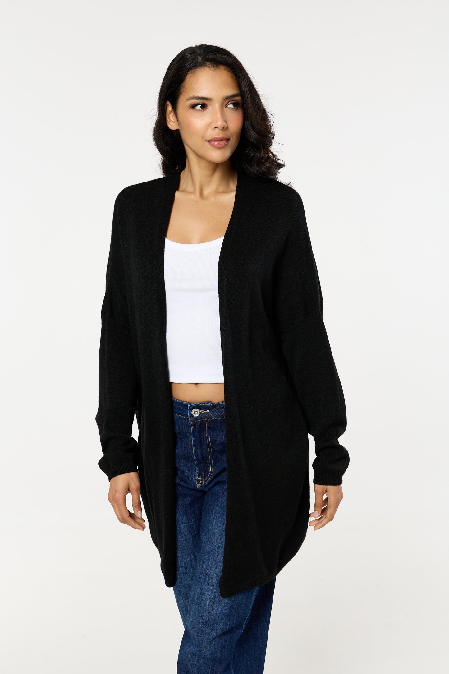 
                  
                    Black Star Back Knitted Cardigan
                  
                