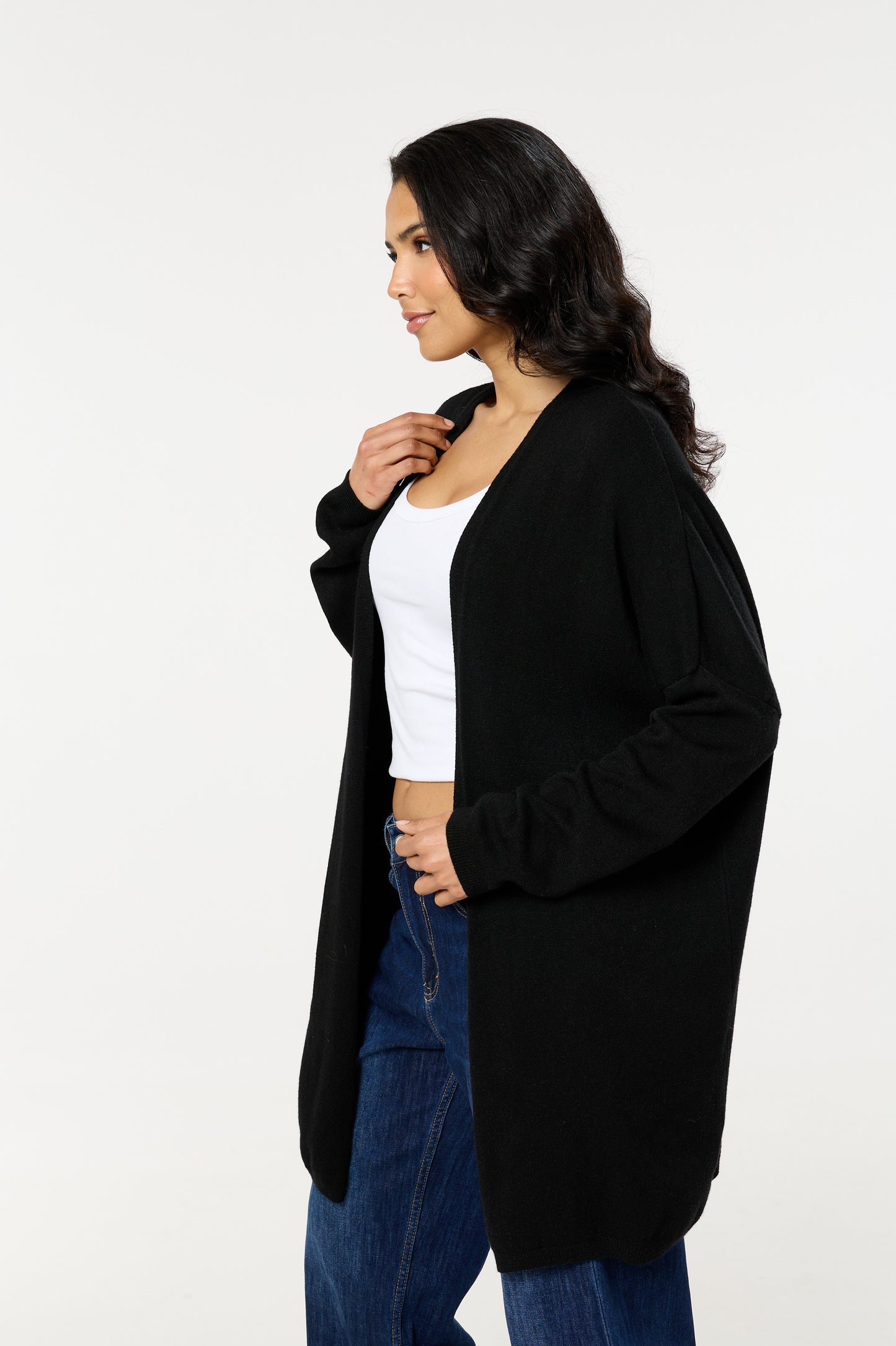 
                  
                    Black Star Back Knitted Cardigan
                  
                