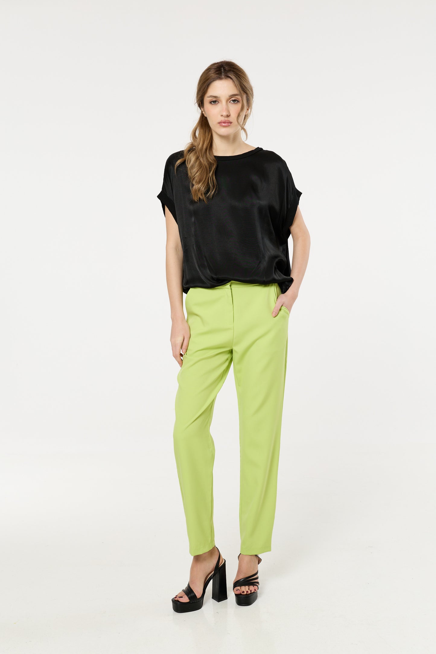 
                  
                    Pistachio Tailored Tapered Trousers
                  
                