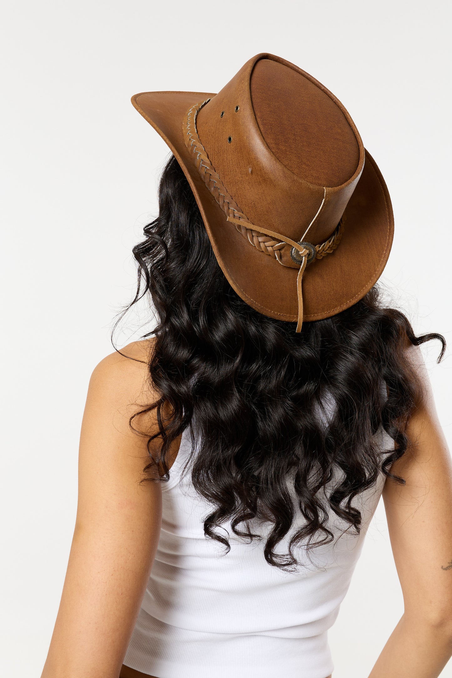 
                  
                    Brown Real Leather Cowboy Hat
                  
                