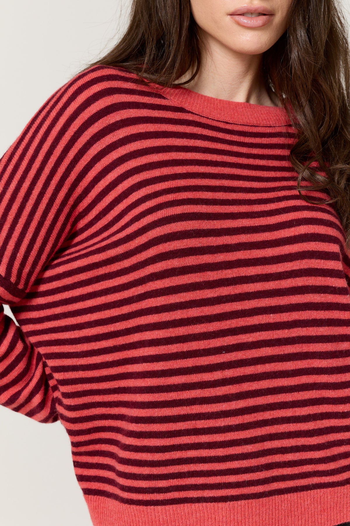 
                  
                    Red Stripe Wool Cashmere Blend Jumper
                  
                