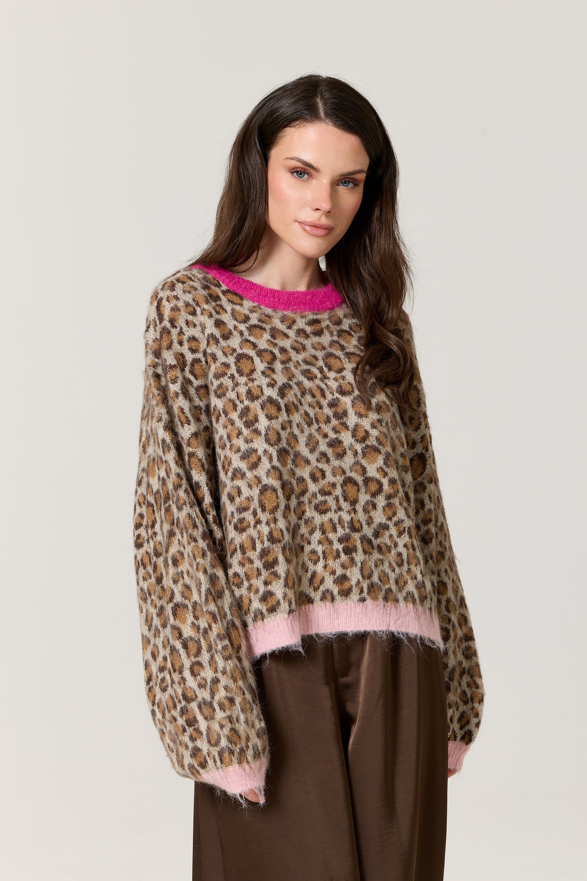 
                  
                    Leopard Print Wool Blend Jumper
                  
                