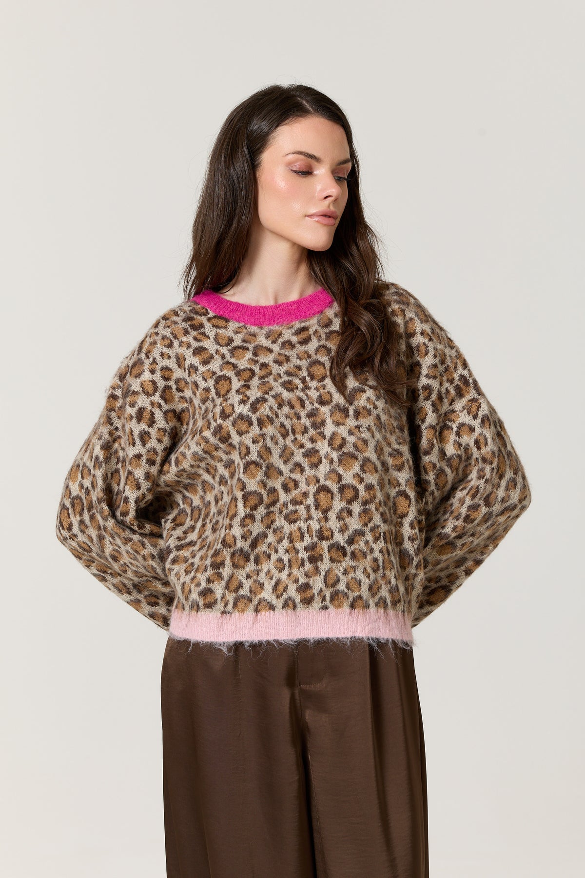 
                  
                    Leopard Print Wool Blend Jumper
                  
                