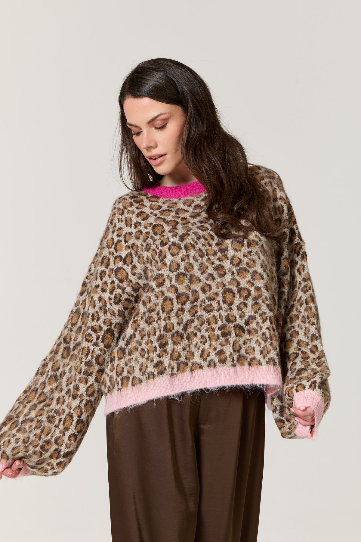 
                  
                    Leopard Print Wool Blend Jumper
                  
                