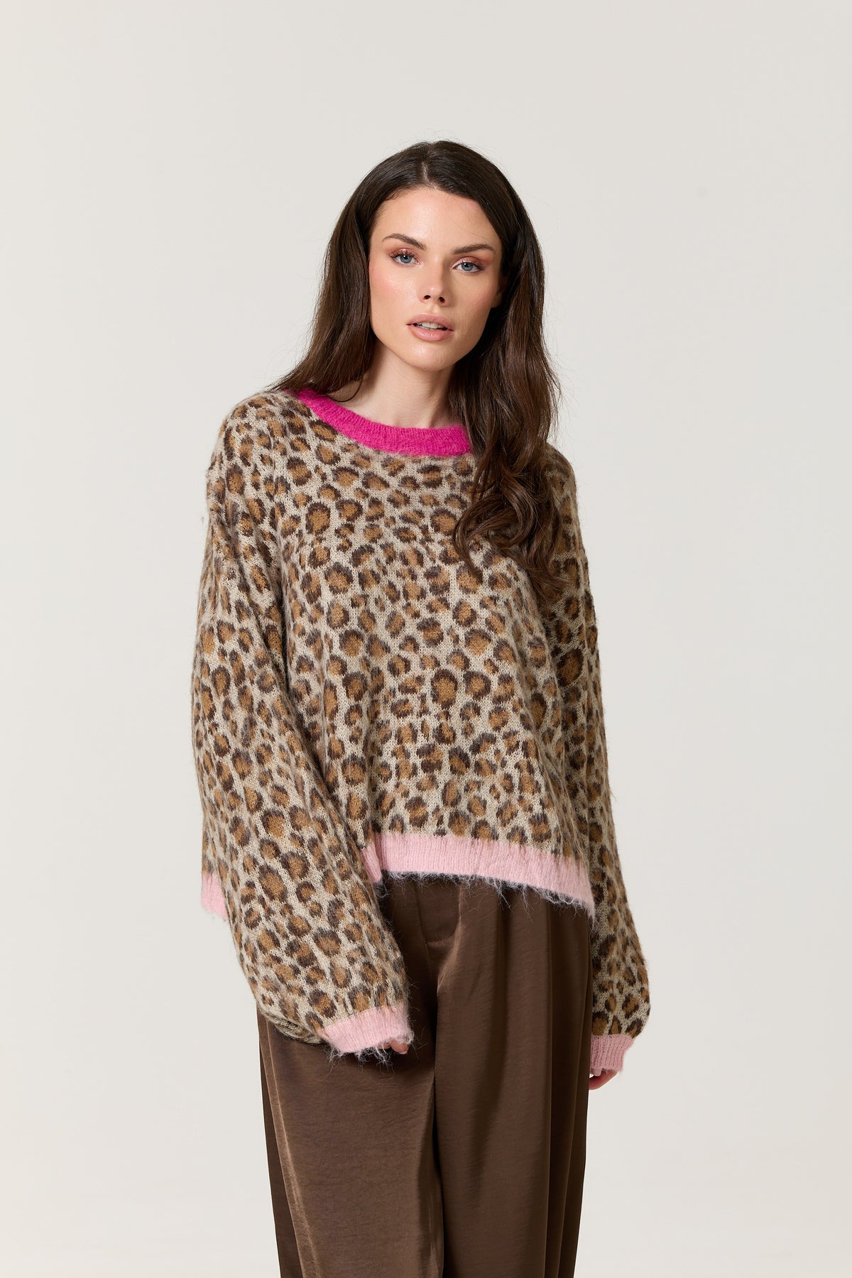
                  
                    Leopard Print Wool Blend Jumper
                  
                