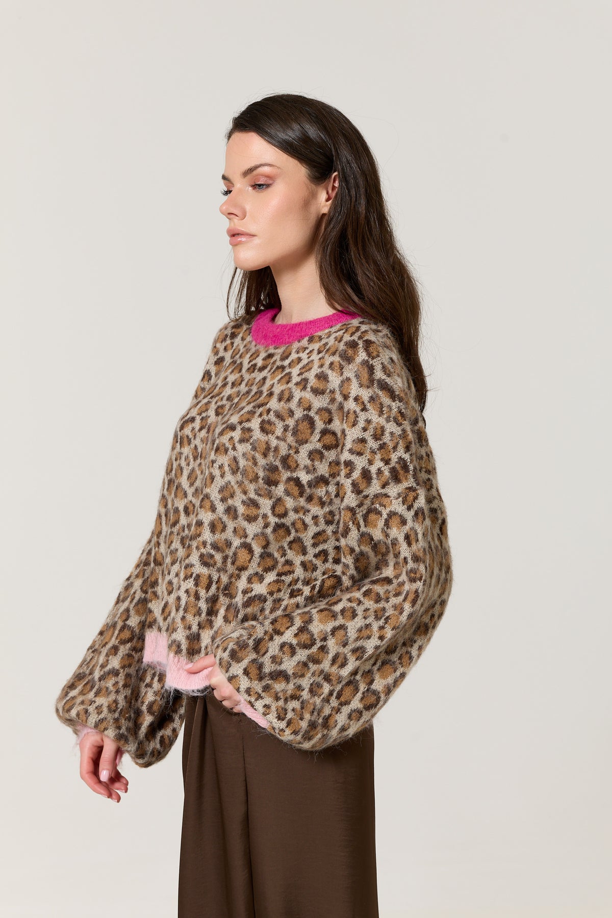 
                  
                    Leopard Print Wool Blend Jumper
                  
                