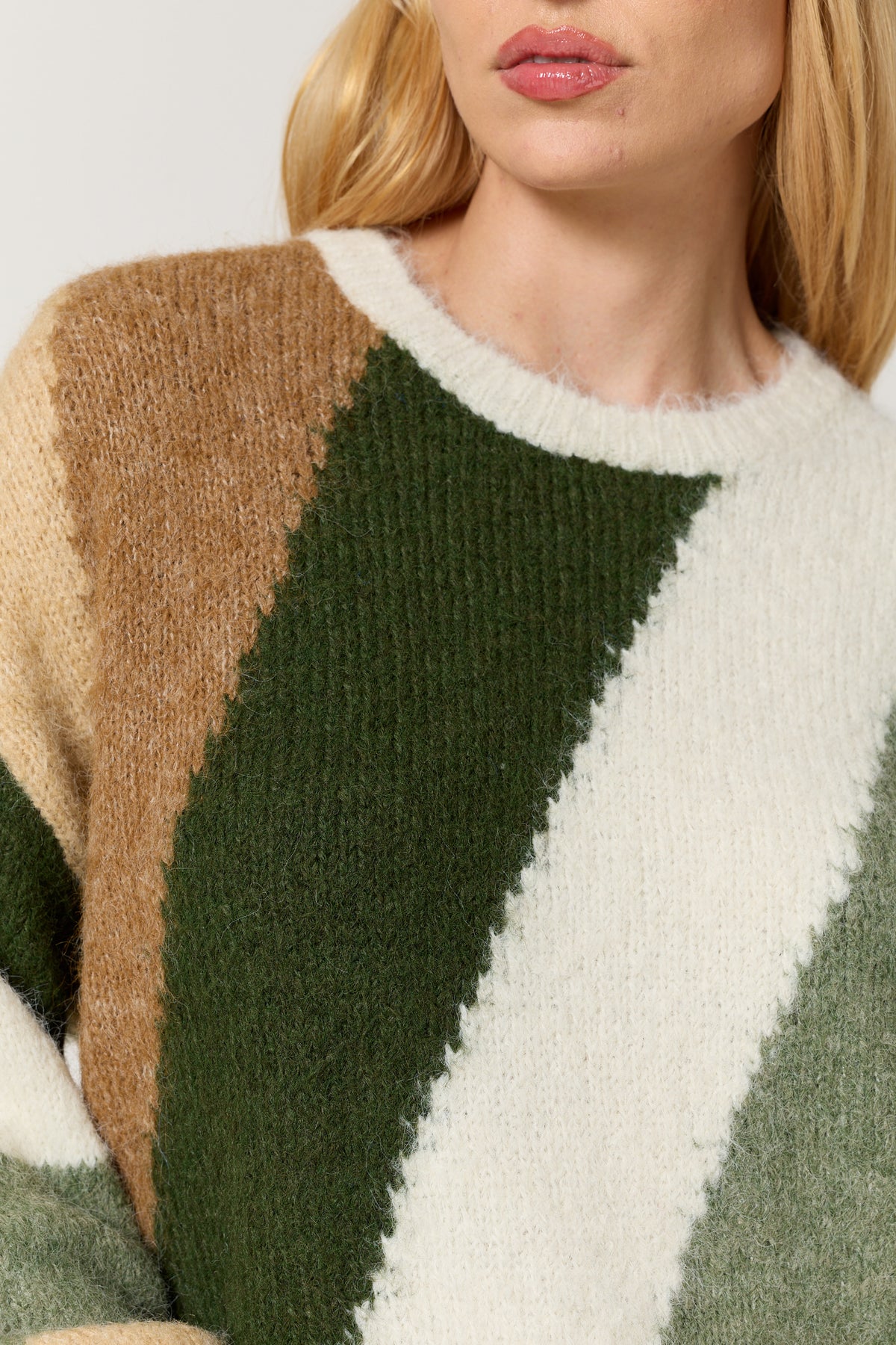 
                  
                    Green Multi Abstract Wool Blend Jumper
                  
                
