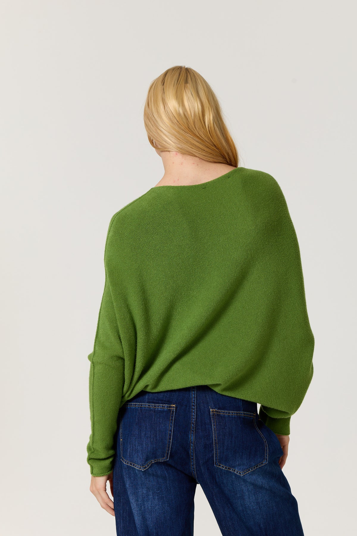 
                  
                    Green Oversized Batwing Knit Jumper
                  
                