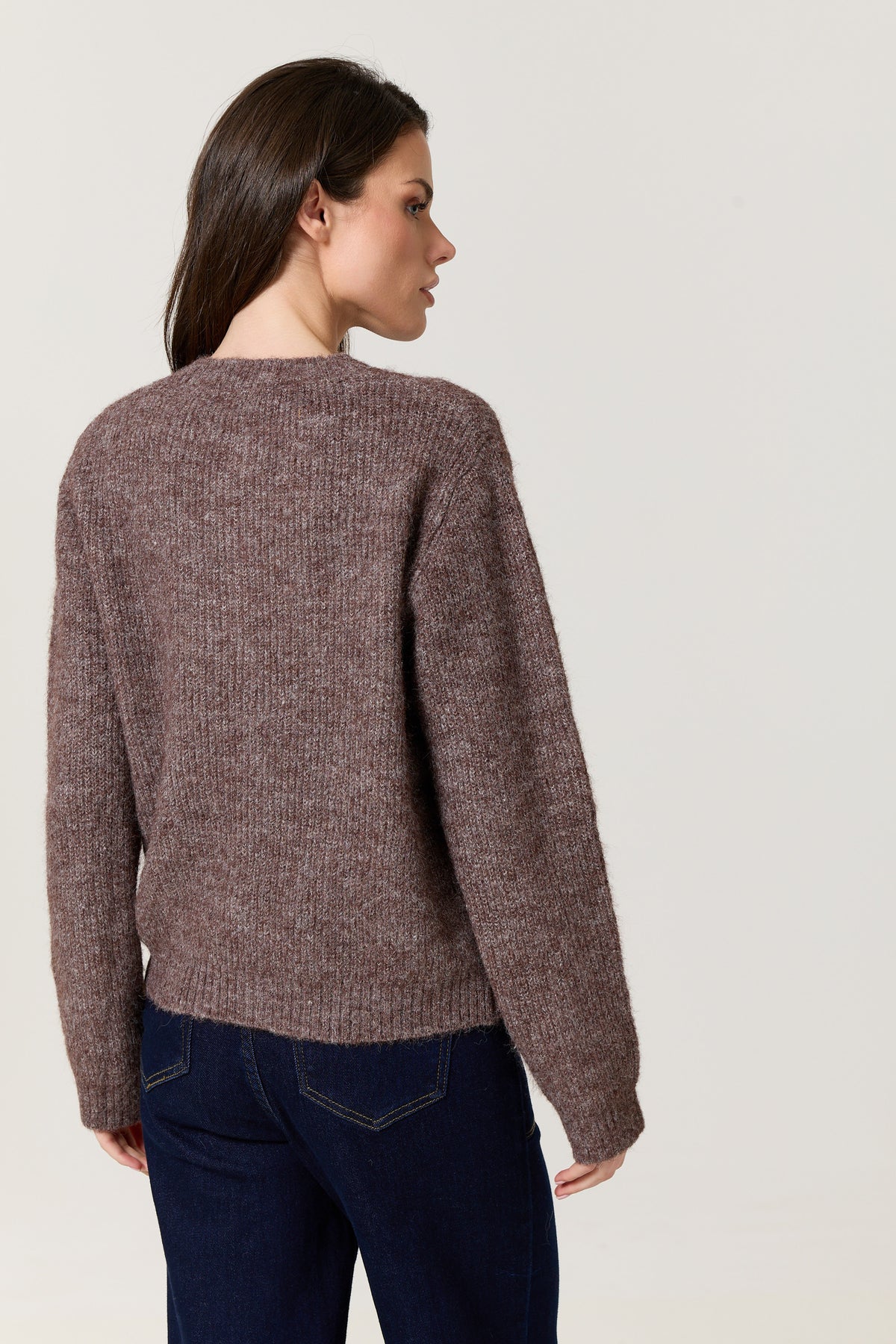 
                  
                    Brown Heart Button Wool Blend Cardigan
                  
                