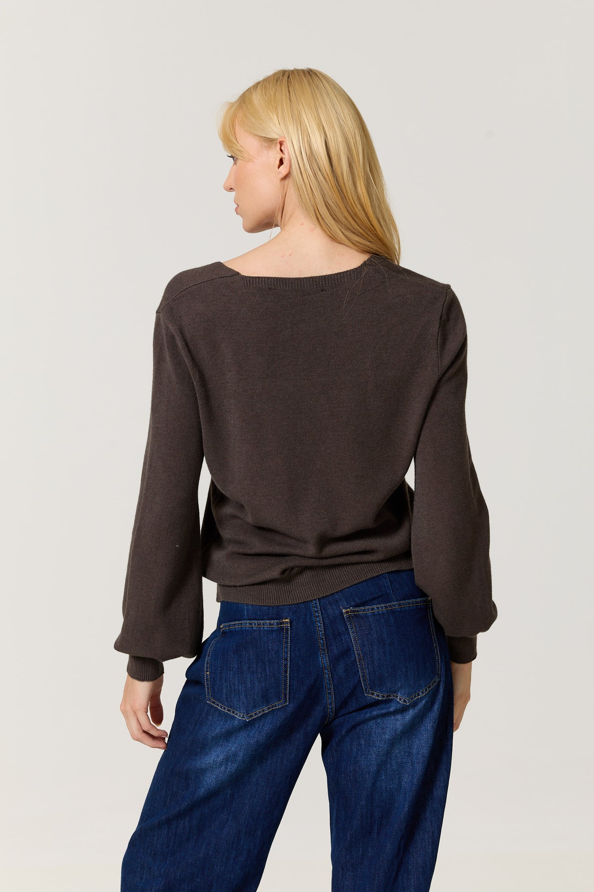 
                  
                    Brown V-Neck Button Front Cardigan
                  
                