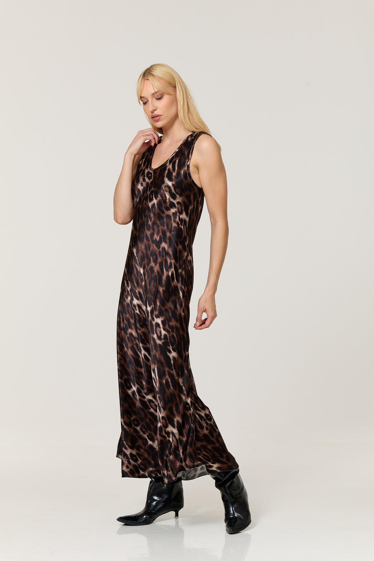 
                  
                    Brown Leopard Print Maxi Dress
                  
                