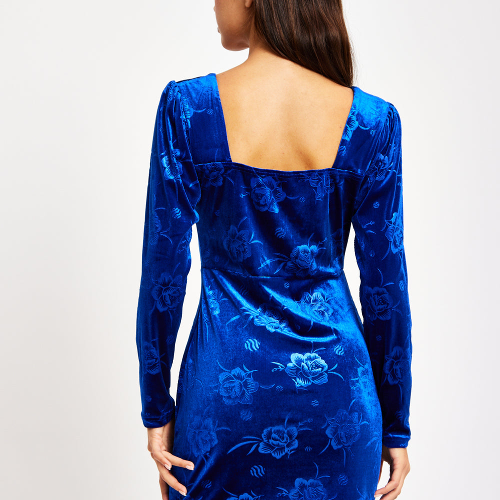 
                  
                    Liquorish Corset Detail Mini Royal Blue Velvet Dress
                  
                