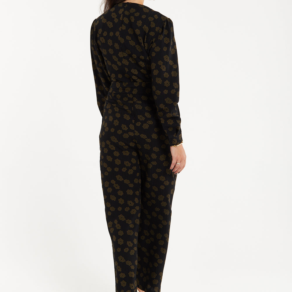 
                  
                    Liquorish Floral Jumpsuit In Black
                  
                