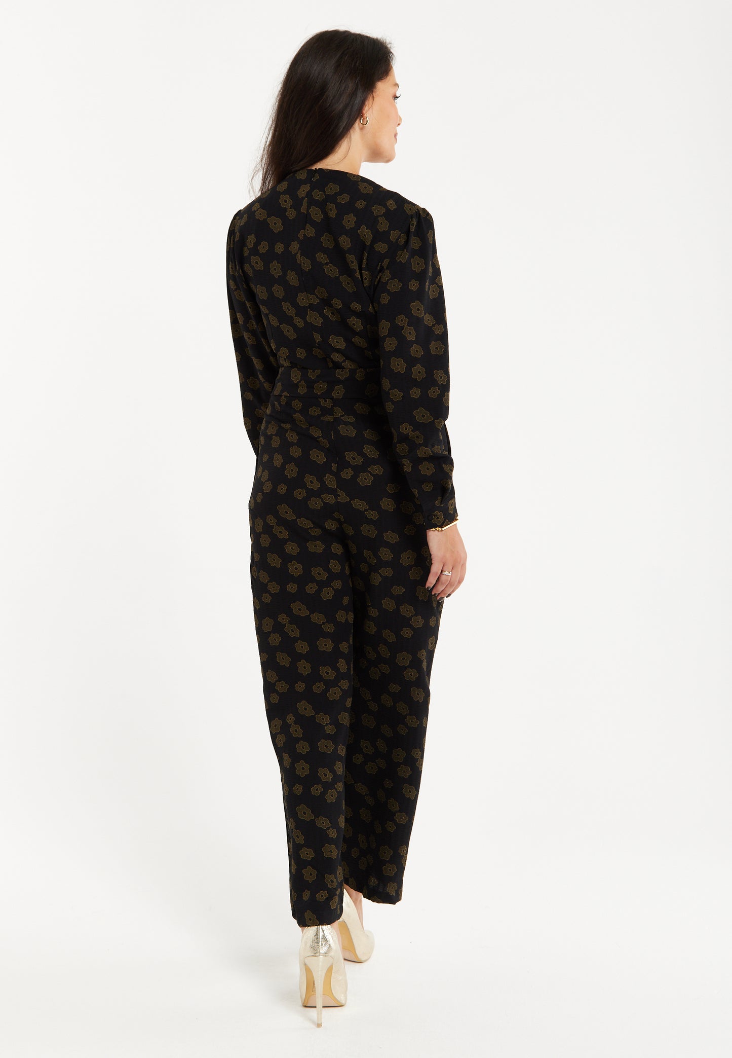 
                  
                    Liquorish Floral Jumpsuit In Black
                  
                