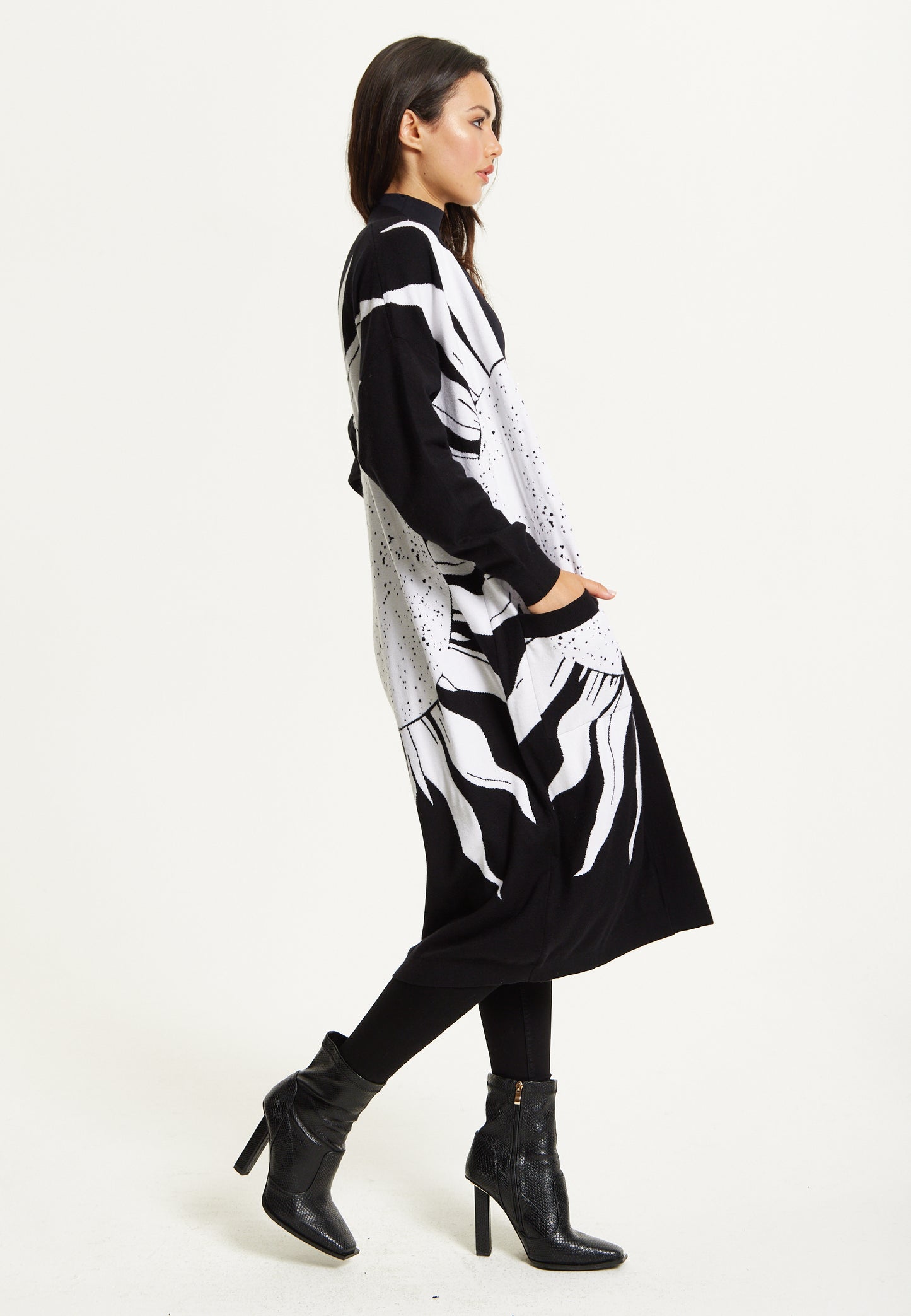 
                  
                    Black Sun Graphic Longline Cardigan
                  
                