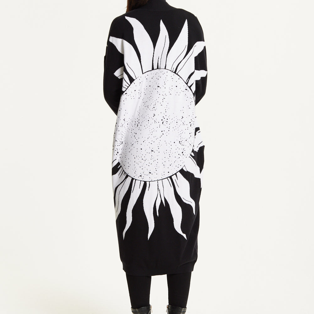 
                  
                    Black Sun Graphic Longline Cardigan
                  
                