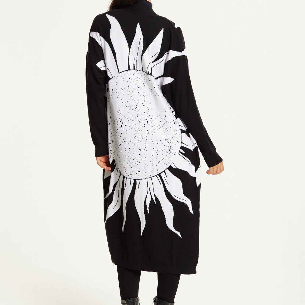 
                  
                    Black Sun Graphic Longline Cardigan
                  
                