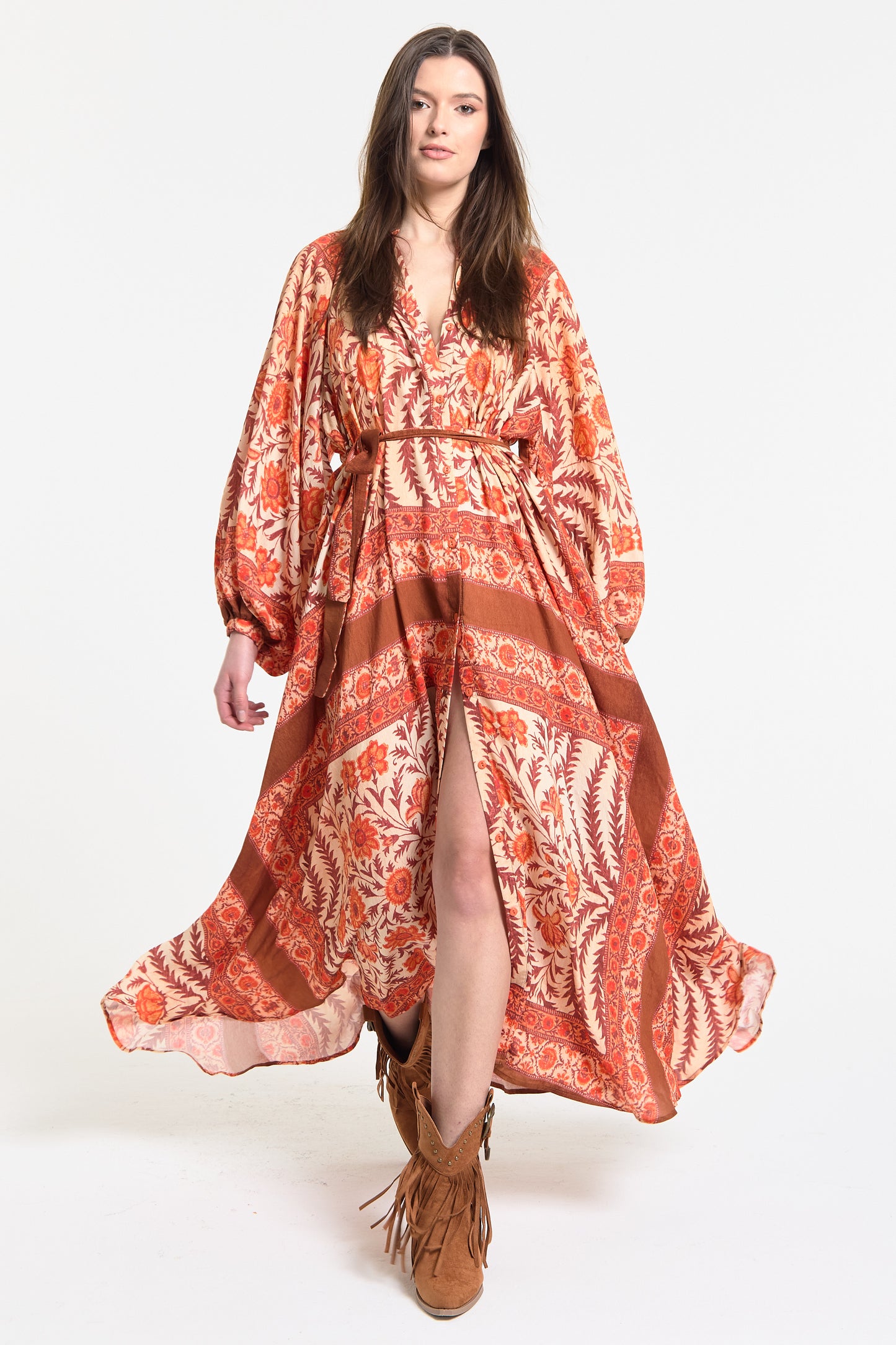 
                  
                    Bohemian Floral Maxi Dress
                  
                