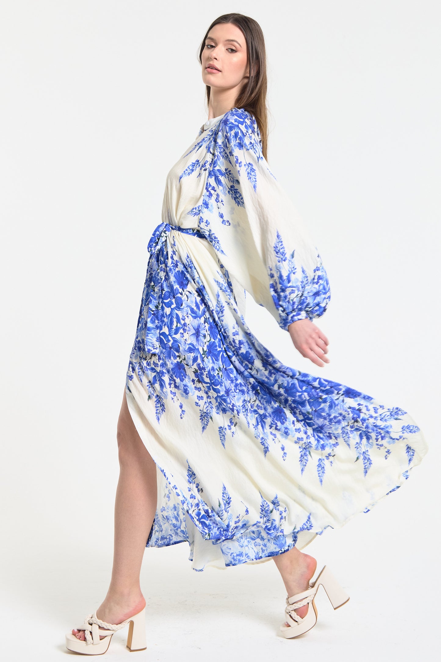 
                  
                    Blue Floral Maxi Dress
                  
                