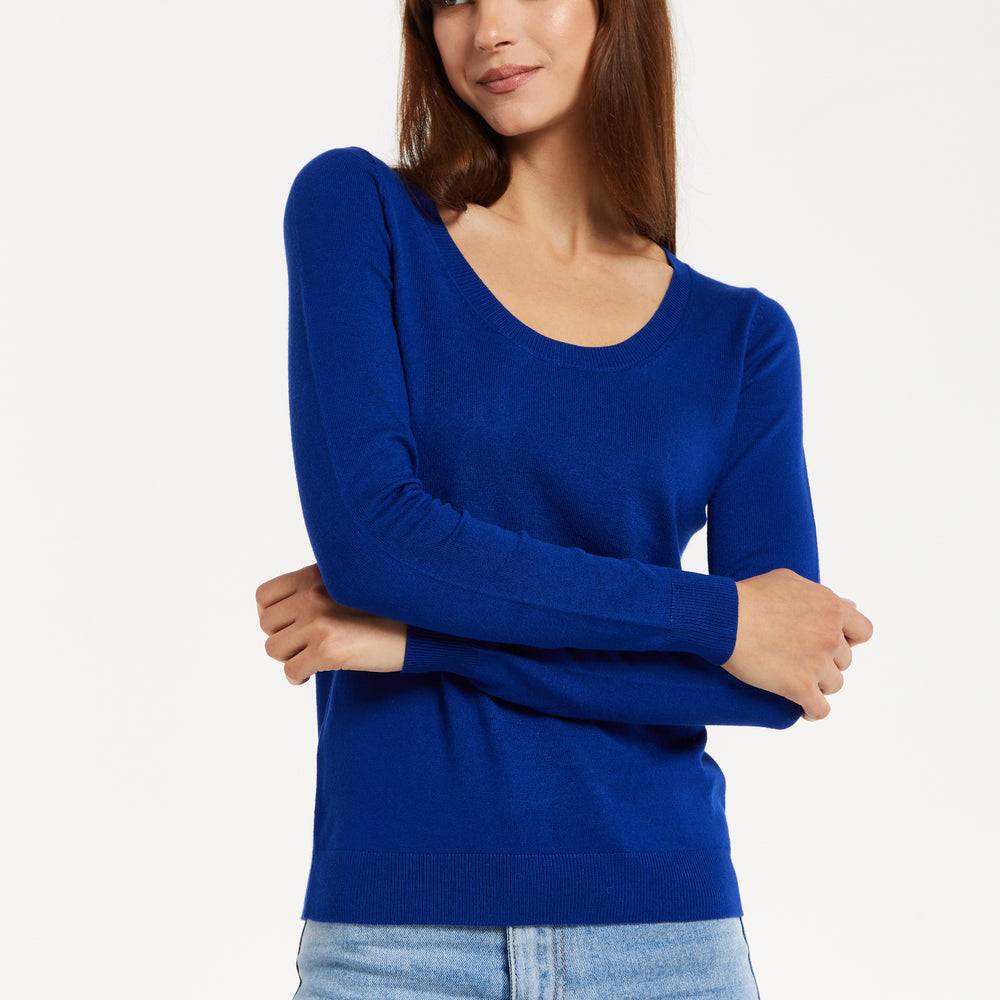 
                  
                    Women's Classic Round Neck Royal Blue Pullover
                  
                