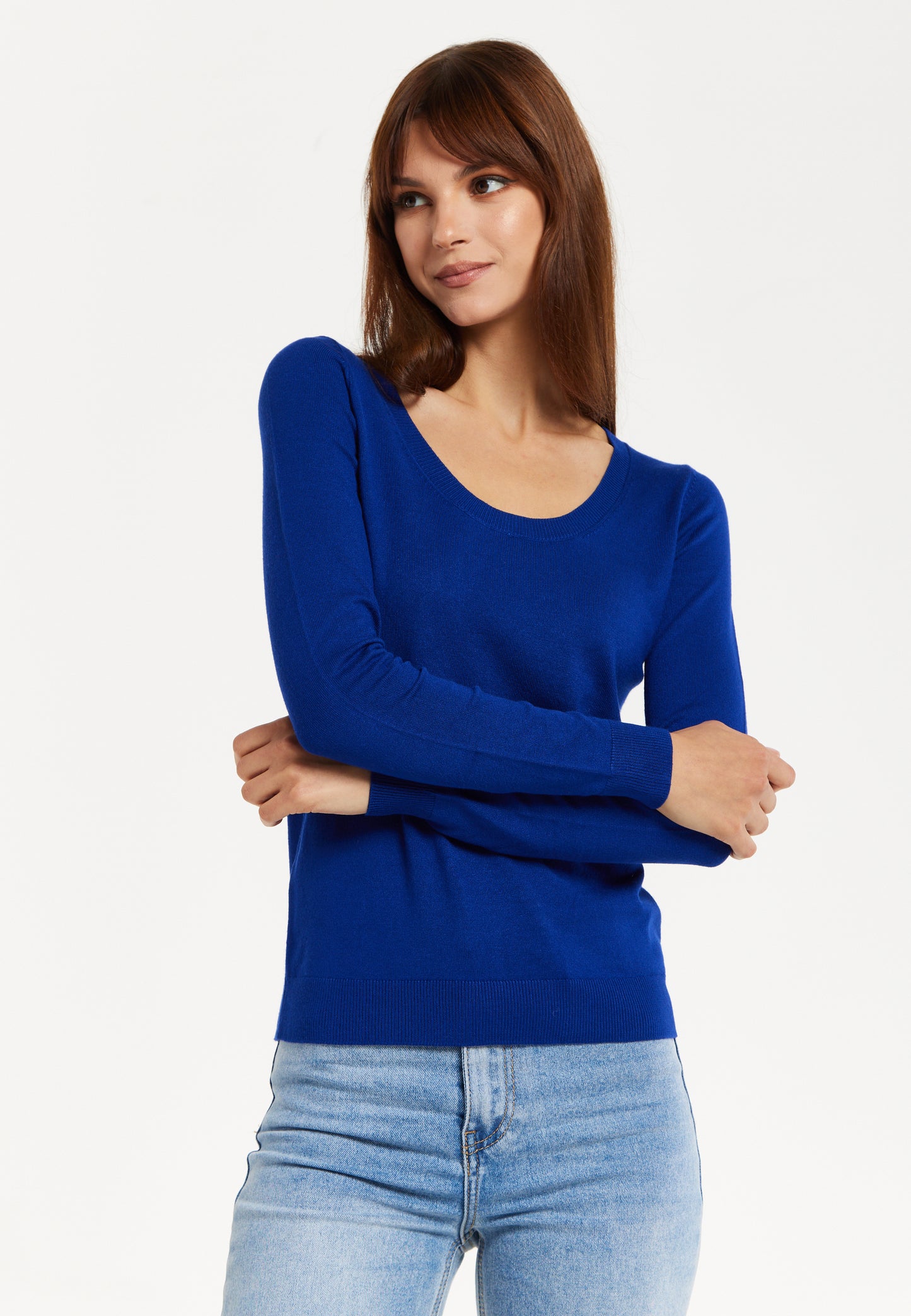 
                  
                    Women's Classic Round Neck Royal Blue Pullover
                  
                