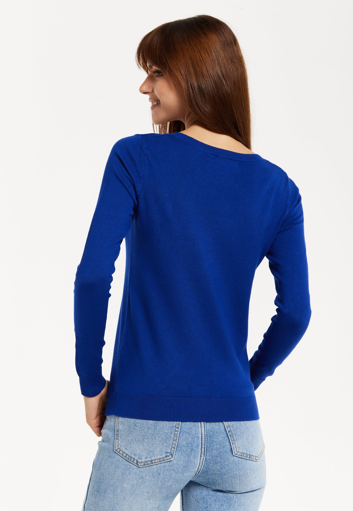 
                  
                    Women's Classic Round Neck Royal Blue Pullover
                  
                