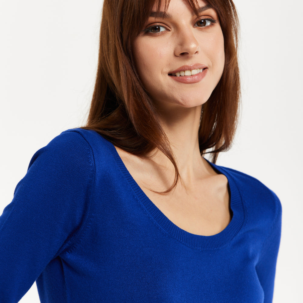 
                  
                    Women's Classic Round Neck Royal Blue Pullover
                  
                