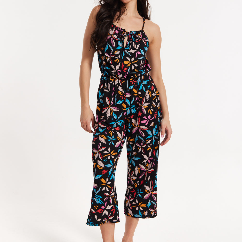 
                  
                    Floral Print Sleeveless Jumpsuit
                  
                