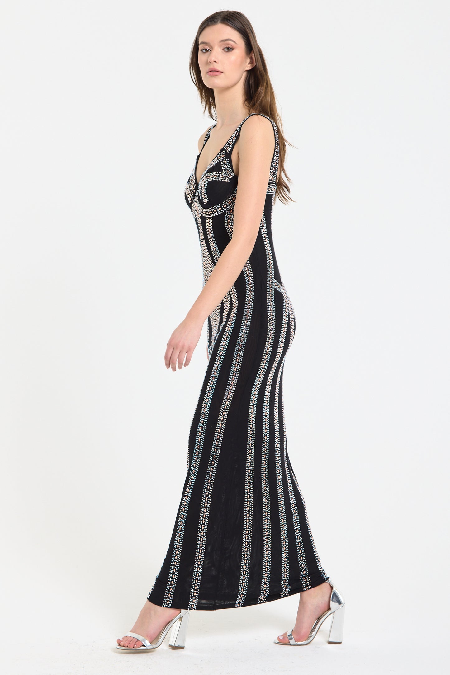 
                  
                    Embellished Black Maxi Dress
                  
                